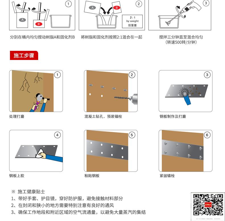 包钢南头镇粘钢加固施工过程